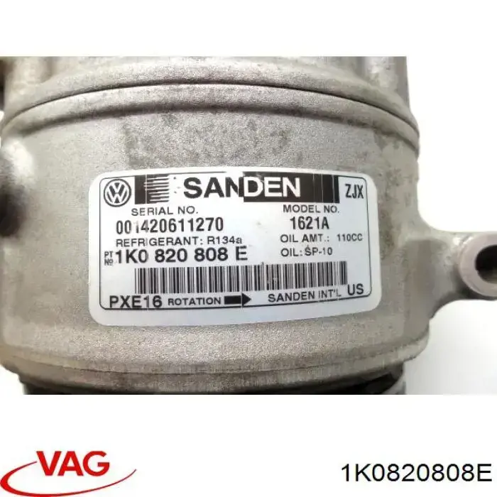 Компрессор системы кондиционирования VAG 1K0820808E цена, от 182.82 USD