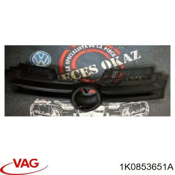 Облицовка радиатора VAG 1K0853651A цена, от 20.32 USD