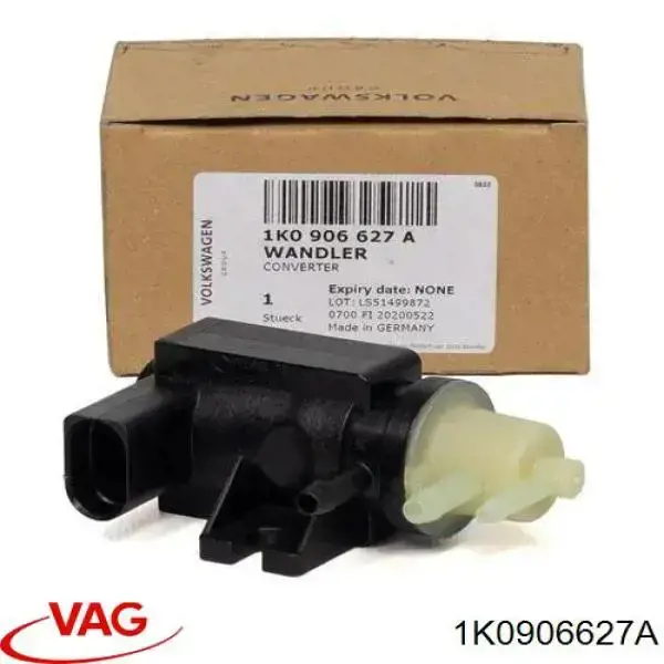 1K0906627A VAG Клапан соленоид регулирования заслонки EGR
