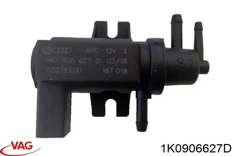 1K0906627D VAG клапан преобразователь давления наддува (соленоид)