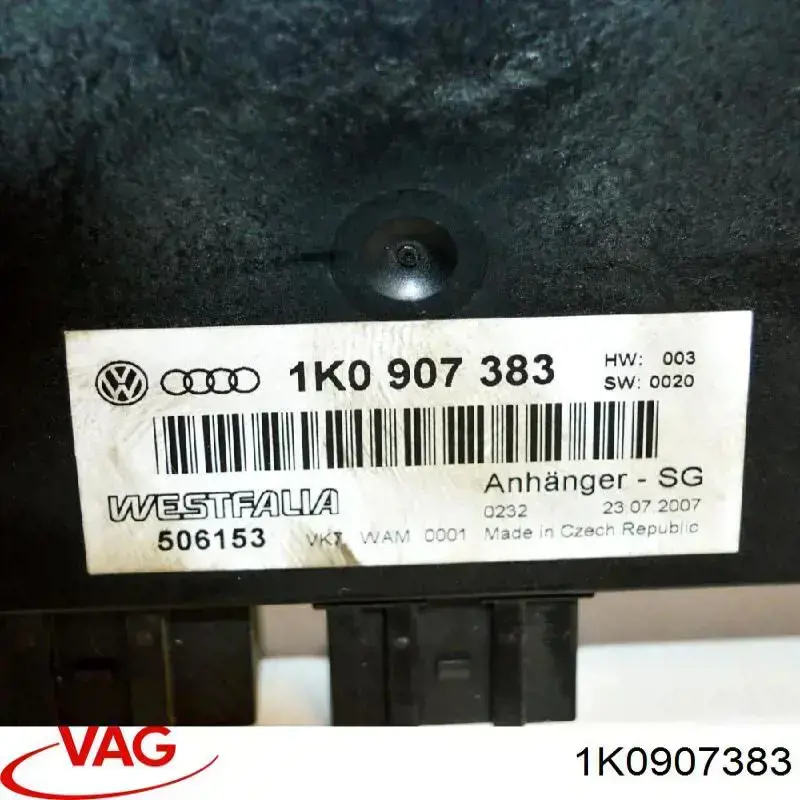 Блок управления фаркопом VAG 1K0907383A