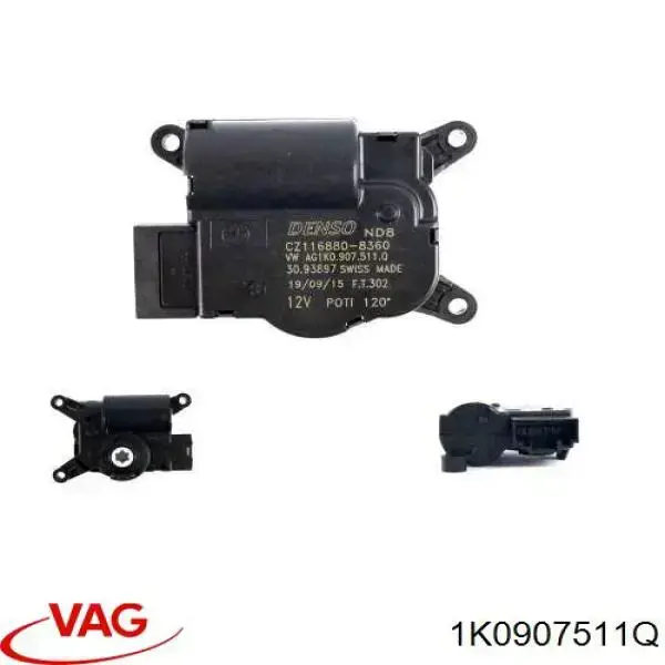 Мотор заслонки печки VAG 1K0907511Q цена, от 15.20 USD