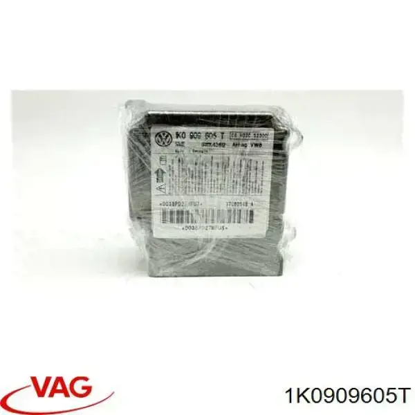 Модуль-процессор управления подушкой безопасности (ЭБУ AIRBAG) 1K0909605T VAG