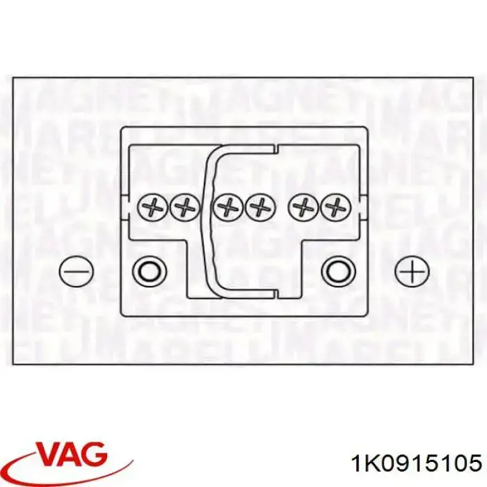 Купить Аккумулятор VAG 55 А/ч (1K0915105)