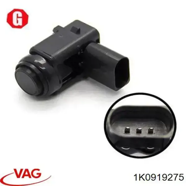 Sensor De Alarma De Estacionamiento(packtronic) Parte Delantera/Trasera 1K0919275 VAG