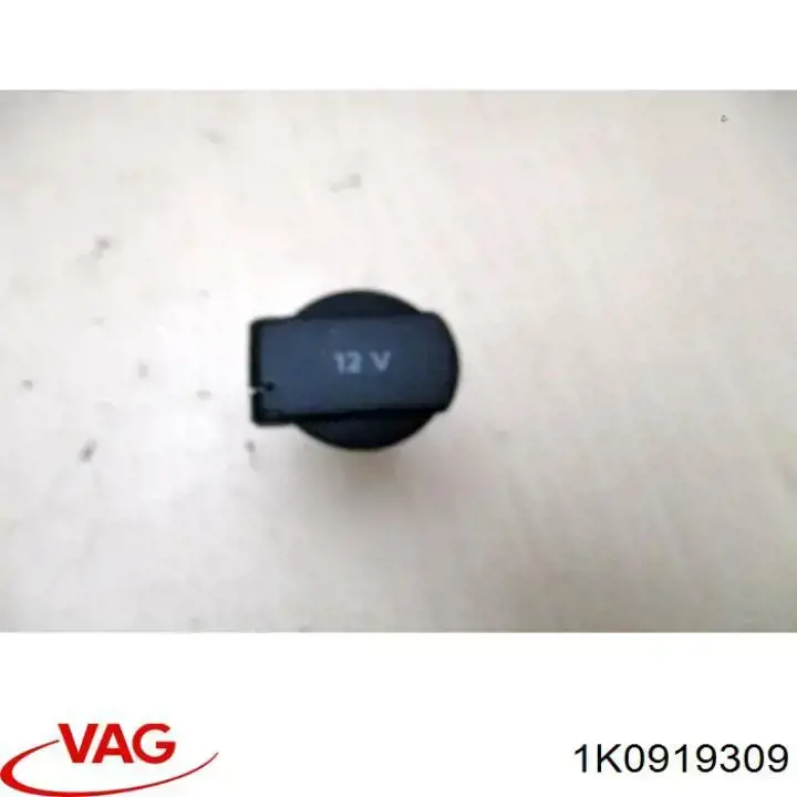 Assento (tomada) de acendedor de cigarros 1K0919309 VAG