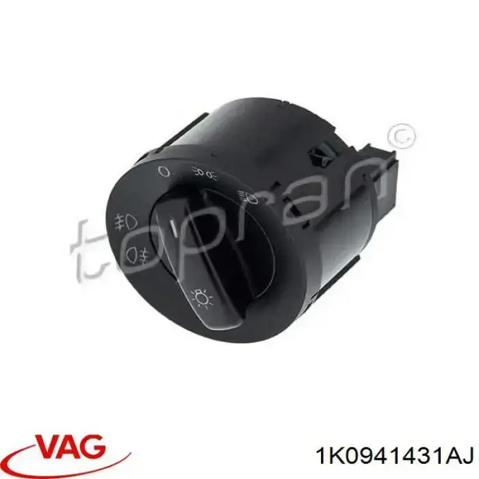 Купить 1K0941431AJ VAG Переключатель света фар на "торпедо"