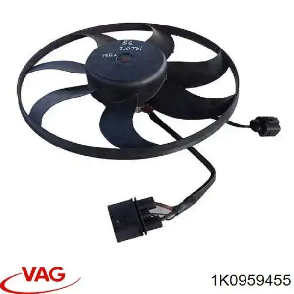 Диффузор радиатора охлаждения в сборе с крыльчаткой VAG 1K0959455