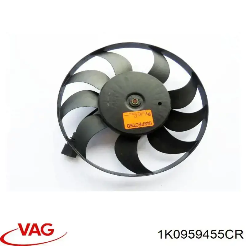 Электровентилятор охлаждения в сборе (мотор+крыльчатка) правый VAG 1K0959455CR