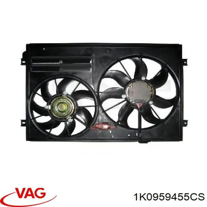 Купить 1K0959455CS VAG Электровентилятор охлаждения в сборе (мотор+крыльчатка) левый