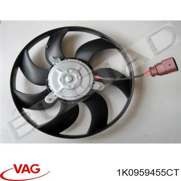 1K0959455CT VAG электровентилятор охлаждения в сборе (мотор+крыльчатка правый)