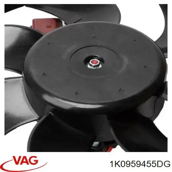 Электровентилятор охлаждения в сборе (мотор+крыльчатка) правый VAG 1K0959455DG