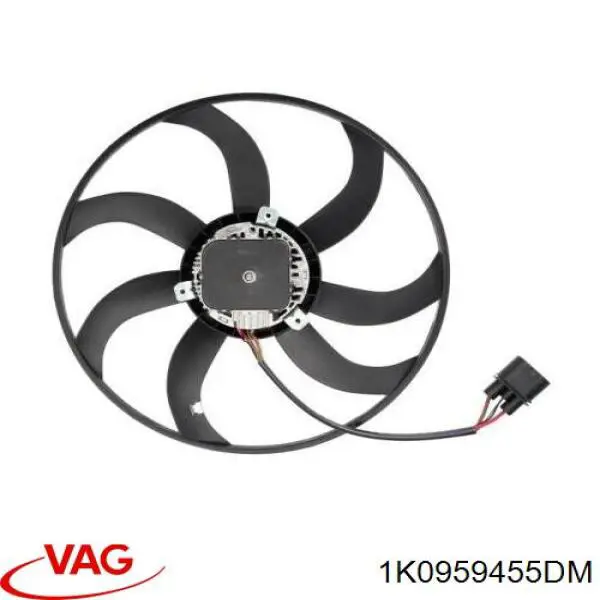 1K0959455DM VAG Вентилятор системы охлаждения левый