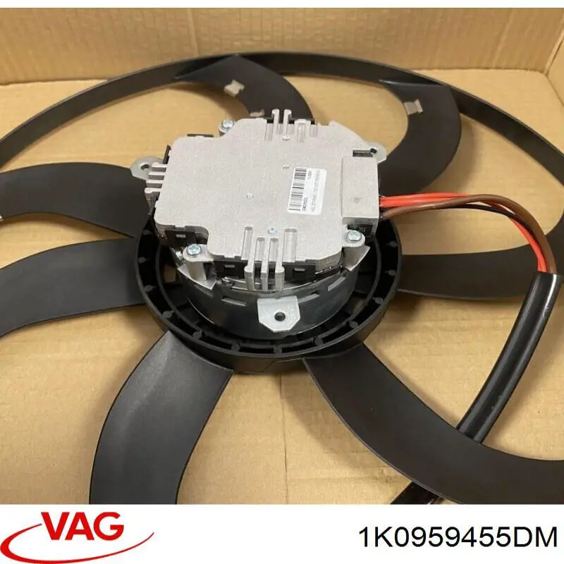 Купить 1K0959455DM VAG Электровентилятор охлаждения в сборе (мотор+крыльчатка) левый
