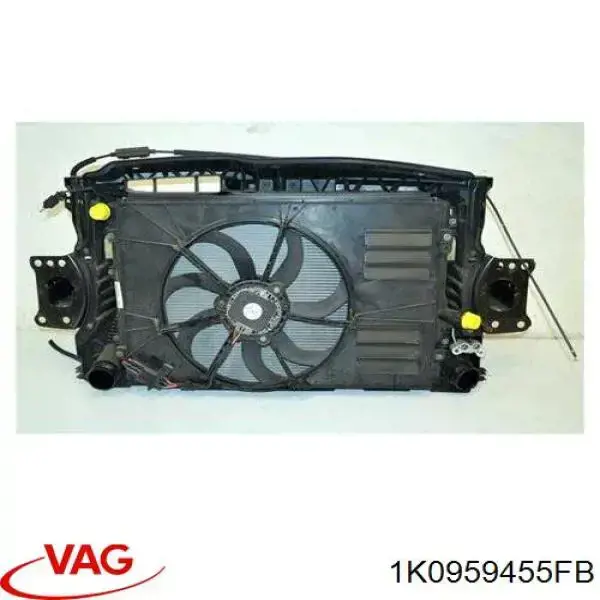 Купить 1K0959455FD VAG Электровентилятор охлаждения в сборе (мотор+крыльчатка) левый