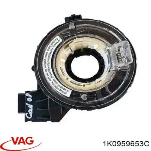 1K0959653C VAG кольцо airbag контактное, шлейф руля