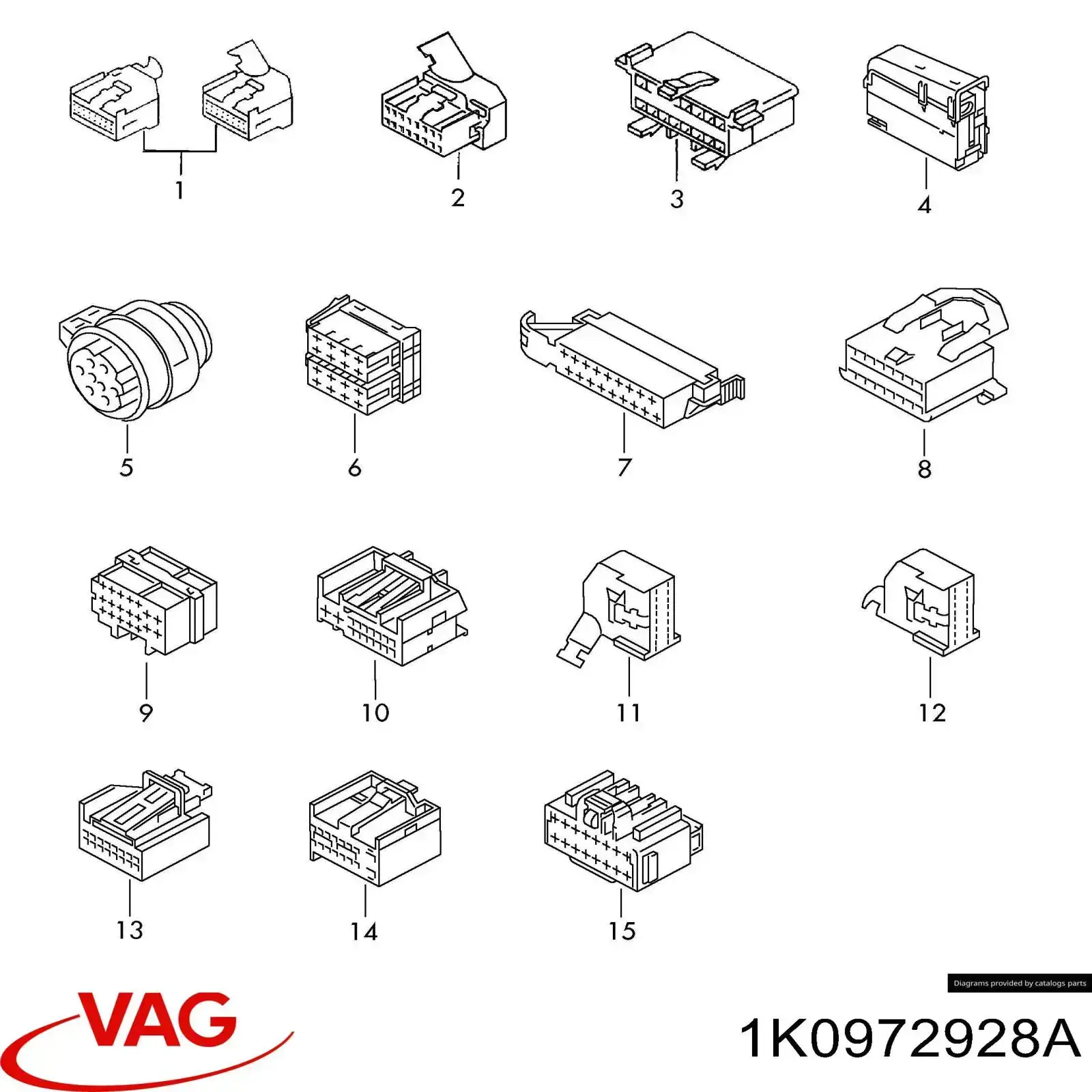  VAG 1K0972928A цена, от 1.38 USD