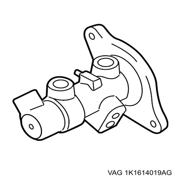 Купить 1K1614019AG VAG Главный тормозной цилиндр