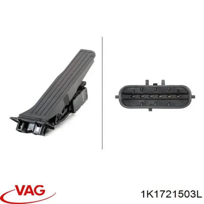 Педаль газа (акселератора) VAG 1K1721503L
