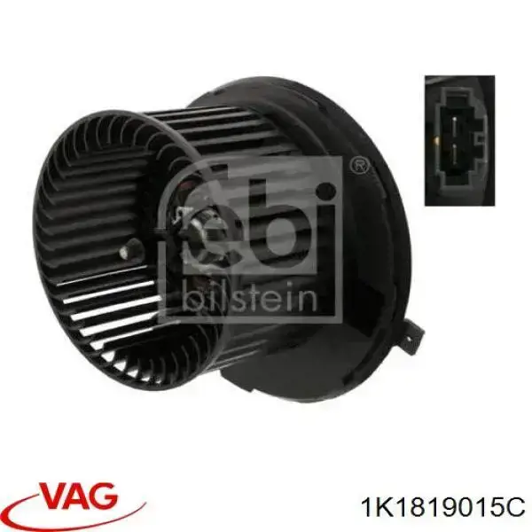 1K1819015C VAG Motor de ventilador de forno (de aquecedor de salão)