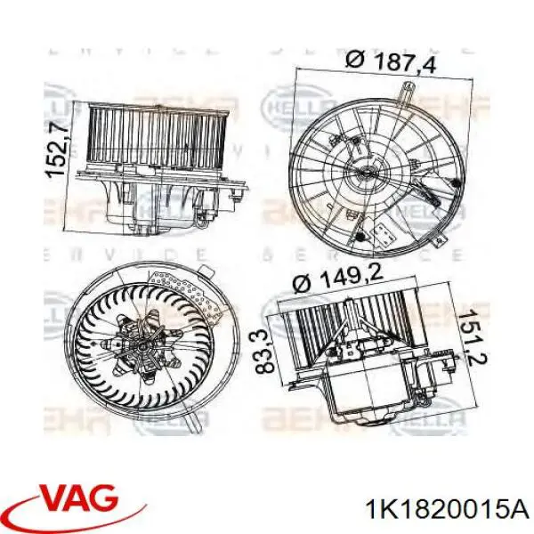 Реостат VAG 1K1820015A