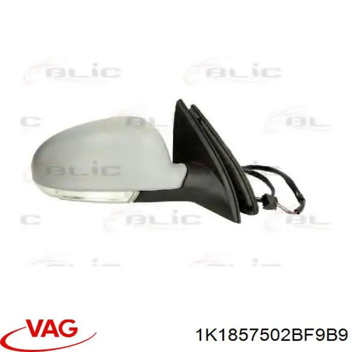 Наружное зеркало правое VAG 1K1857502BF9B9 цена, от 91.83 USD