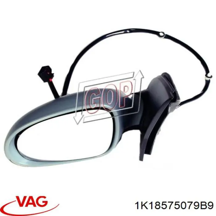 Купить 1K18575079B9 VAG Наружное зеркало левое