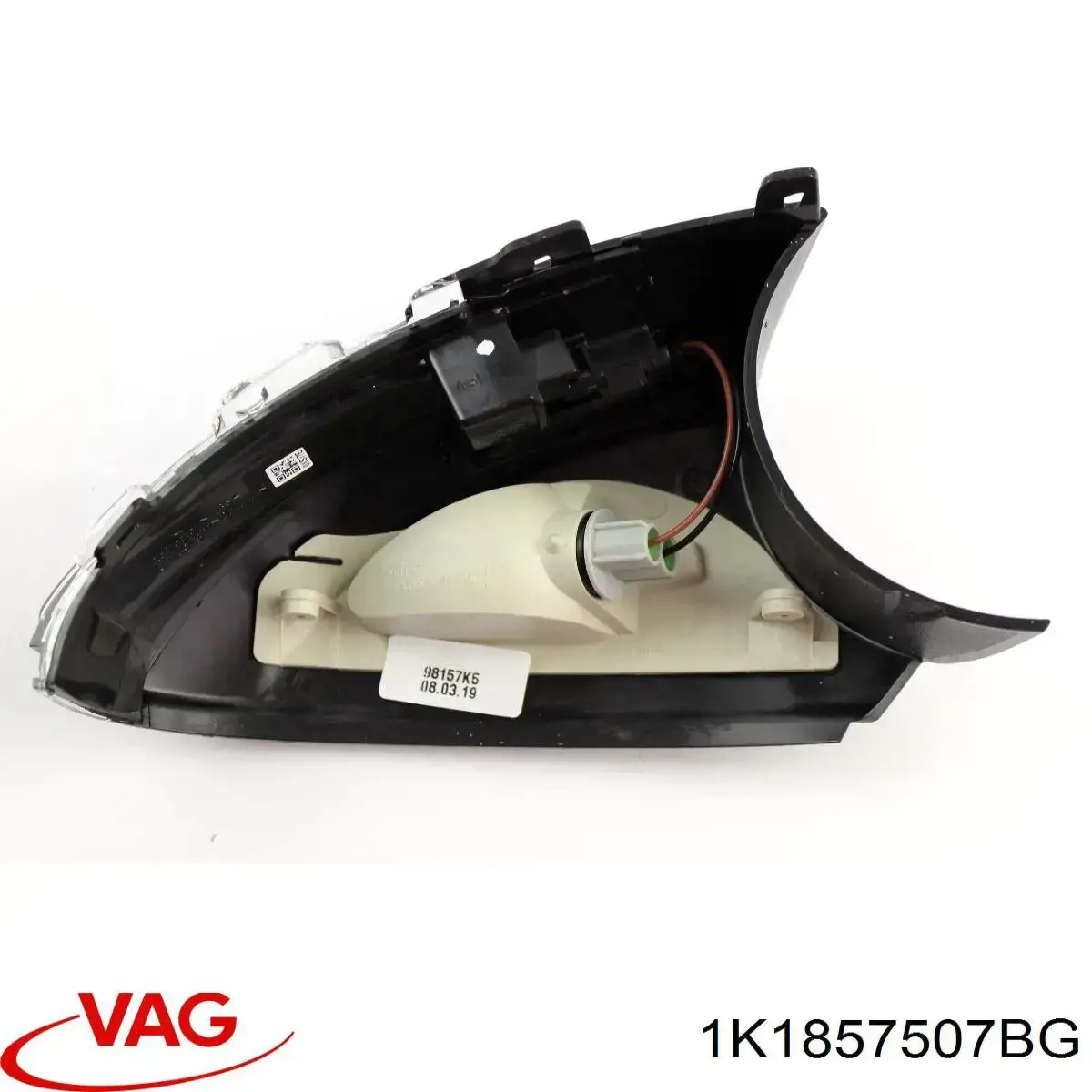 Левое боковое зеркало 1K1857507BG VAG