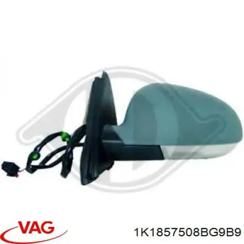 Наружное зеркало правое VAG 1K1857508BG9B9 цена, от 61.22 USD