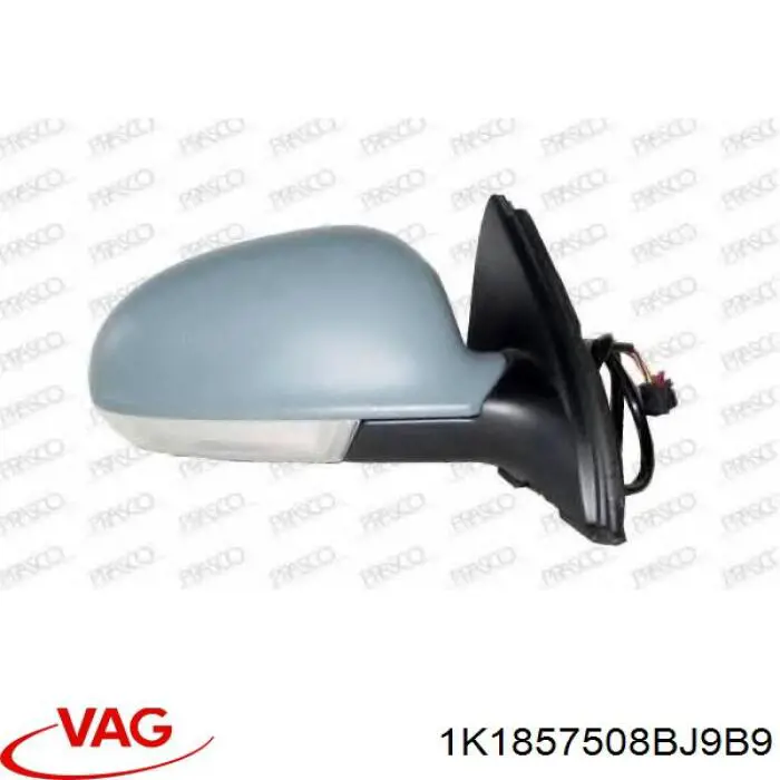 Наружное зеркало правое VAG 1K1857508BJ9B9 цена, от 70.46 USD