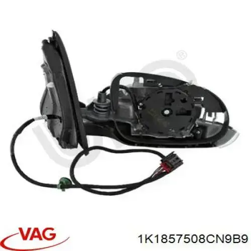 Правое зеркало 1K1857508CN9B9 VAG