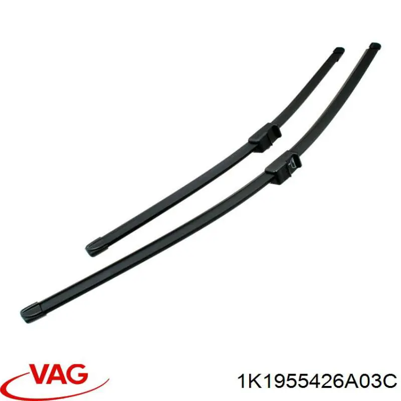 Купить 1K1955426A03C VAG Щетка-дворник лобового стекла пассажирская