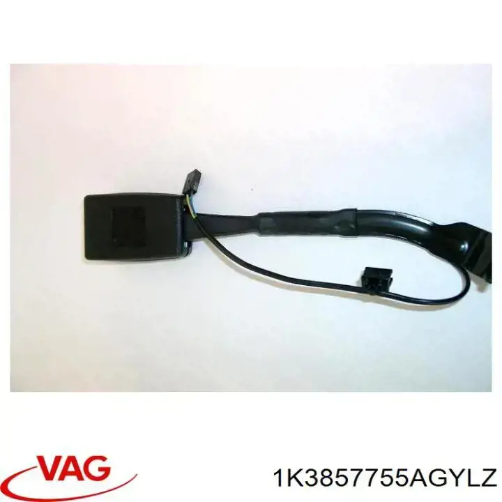 Рычаг (замок) фиксации ремня безопасности передний левый 1K3857755AGYLZ VAG