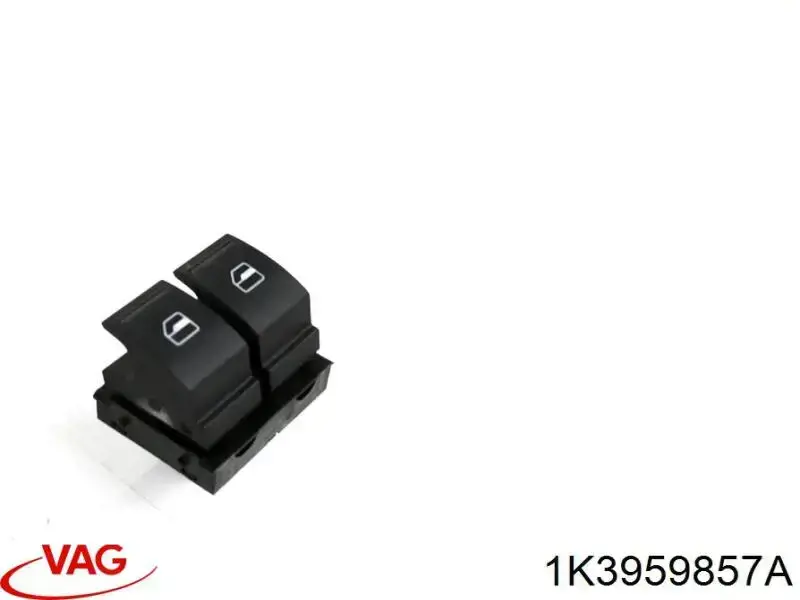 1K3959857A VAG кнопочный блок управления стеклоподъемником передний левый