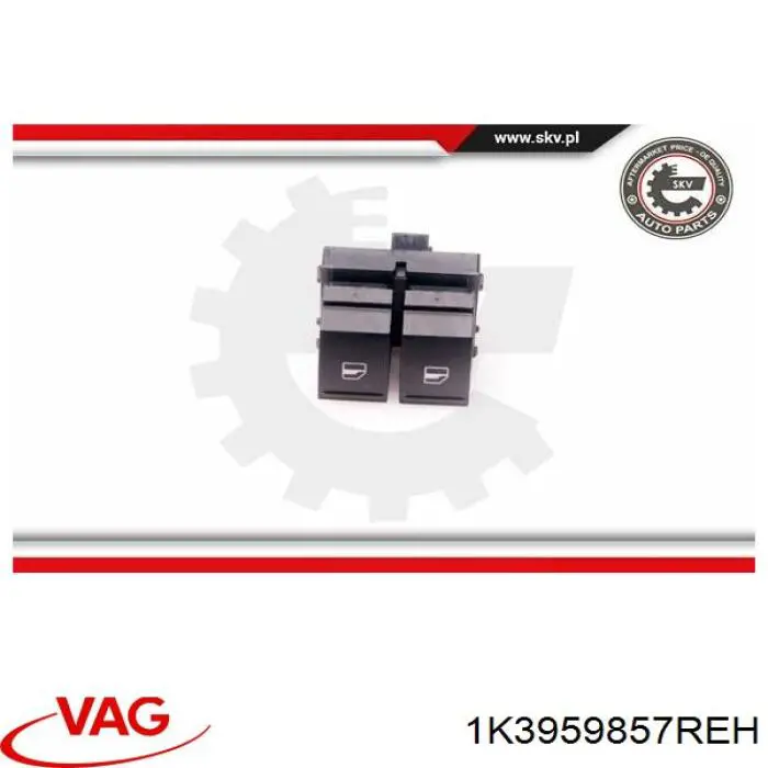 Кнопки переднего левого стеклоподъемника VAG 1K3959857REH
