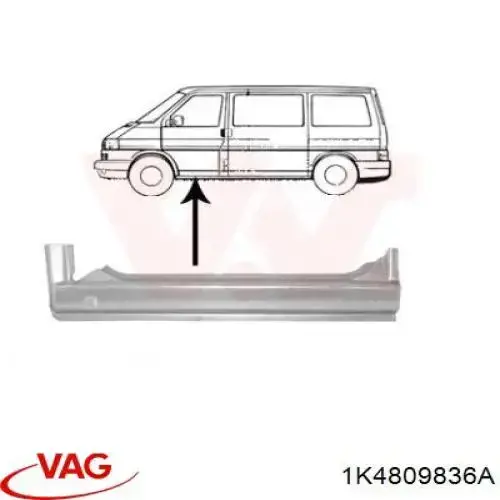  VAG 1K4809836A цена, от 138.97 USD