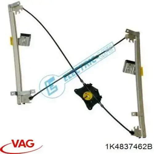 Mecanismo de acionamento de vidro da porta dianteira direita 1K4837462B VAG