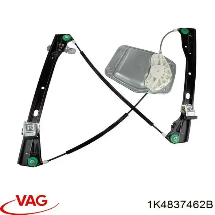 Compre 1K4837462B VAG Mecanismo de acionamento de vidro da porta dianteira direita