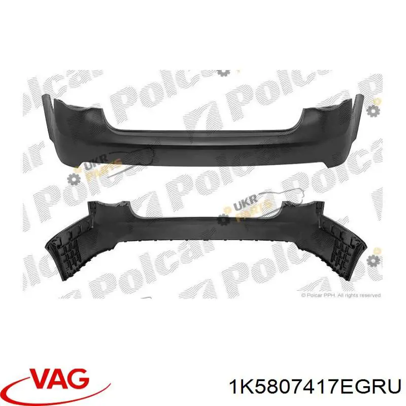 Купить 1K5807417EGRU VAG Задний бампер