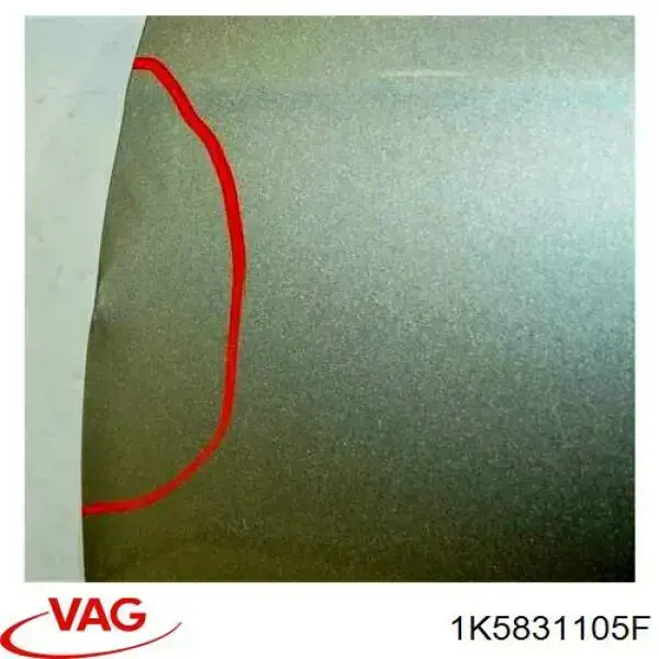 Панель-щека двери передней, левой VAG 1K5831105F цена, от 42.33 USD