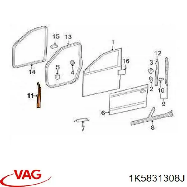  VAG 1K5831308J цена, от 35.55 USD