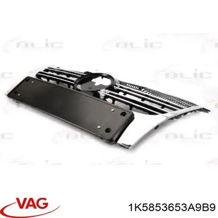 Купить 1K5853653A9B9 VAG Решетка радиатора