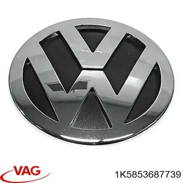 1K5853687739 VAG emblema de tampa de porta-malas (emblema de firma)