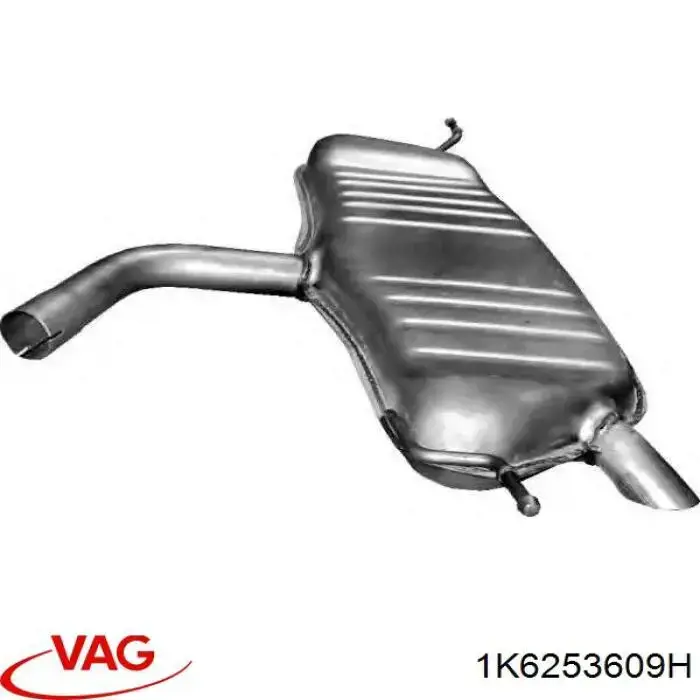 Купить 1K6253609H VAG Глушитель задний