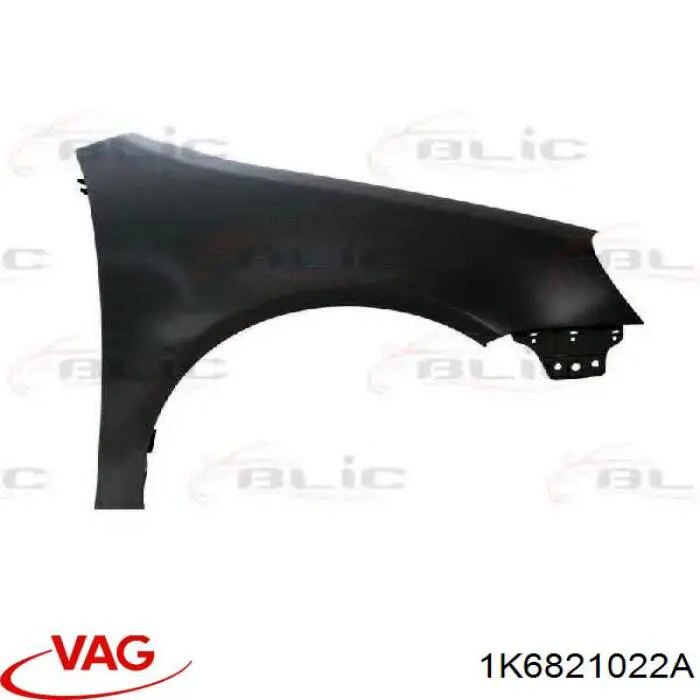 1K6821022A VAG Переднее правое крыло