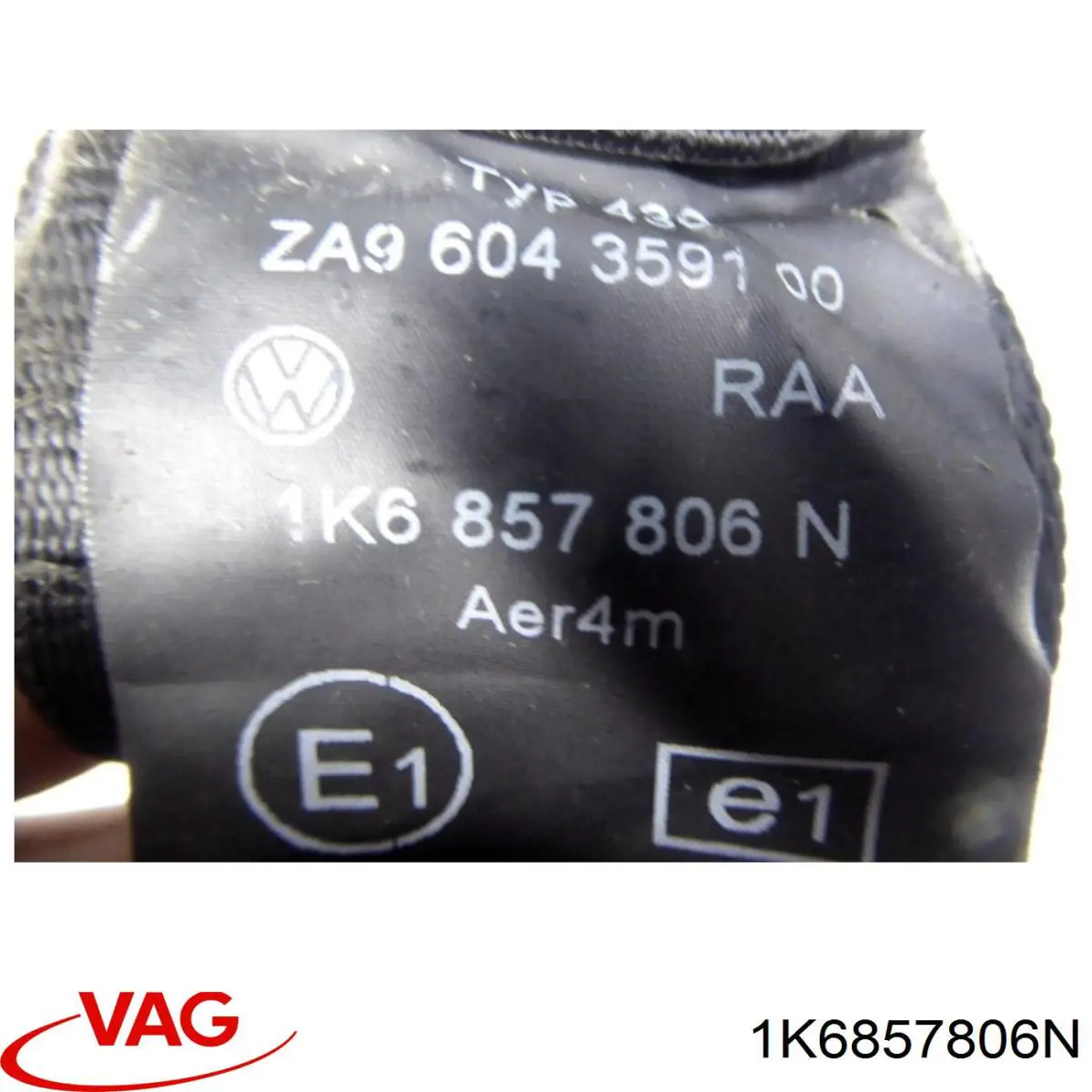 Ремень безопасности задний правый VAG 1K6857806N цена, от 11.61 USD