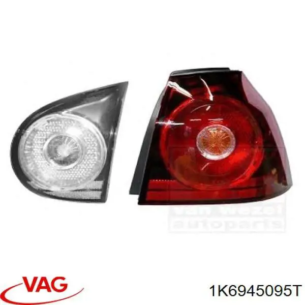 Фонарь задний левый внешний 1K6945095T VAG