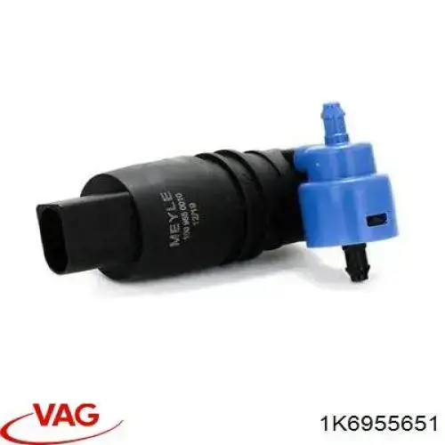 1K6955651 VAG Bomba de motor de fluido para lavador de vidro dianteiro/traseiro