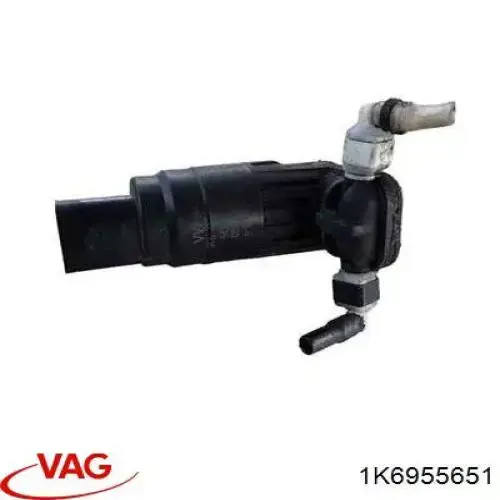 1K6955651 VAG Bomba de motor de fluido para lavador de vidro dianteiro/traseiro