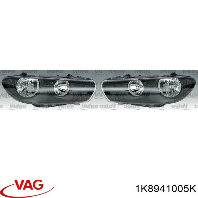 Фара левая VAG 1K8941005K цена, от 131.44 USD